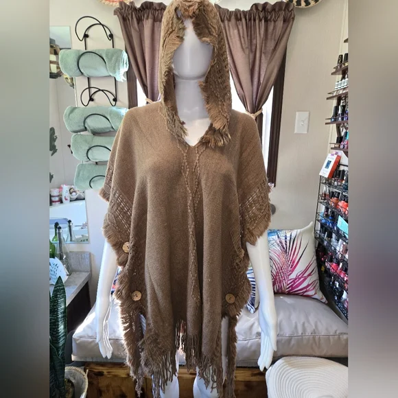 New! Beach Cover up Pullover Shawl - Picture 1 of 7